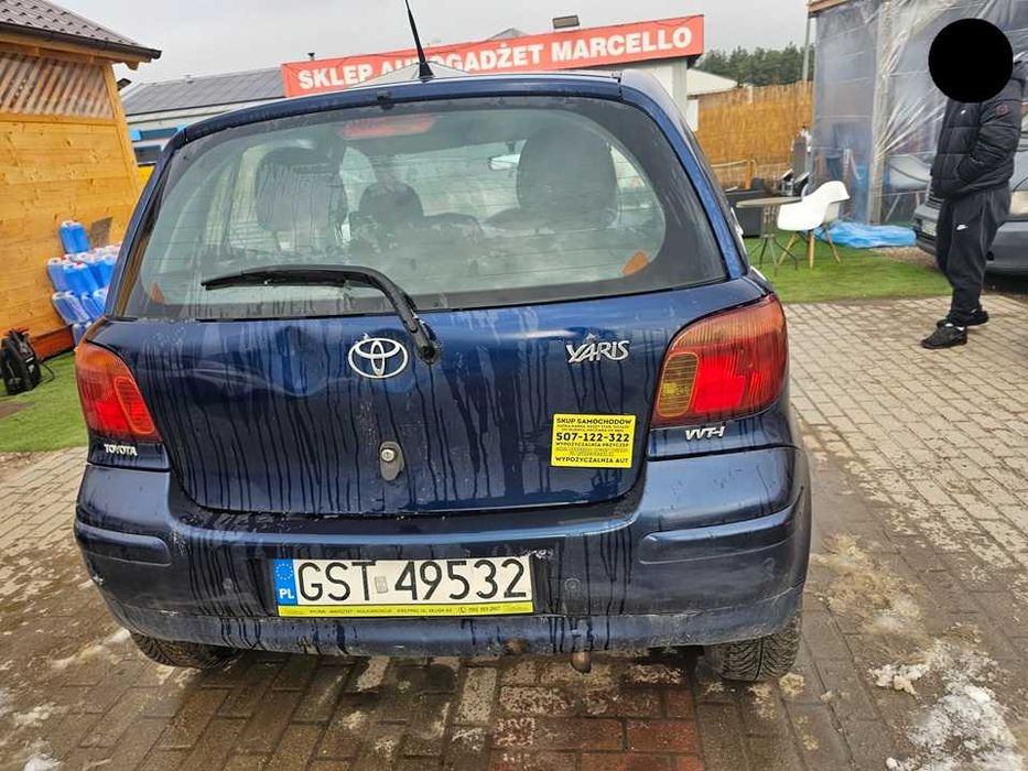 Toyota Yaris 2003r/1.0 benzyna/miejskie auto/5drzwi/okazja/68KM
