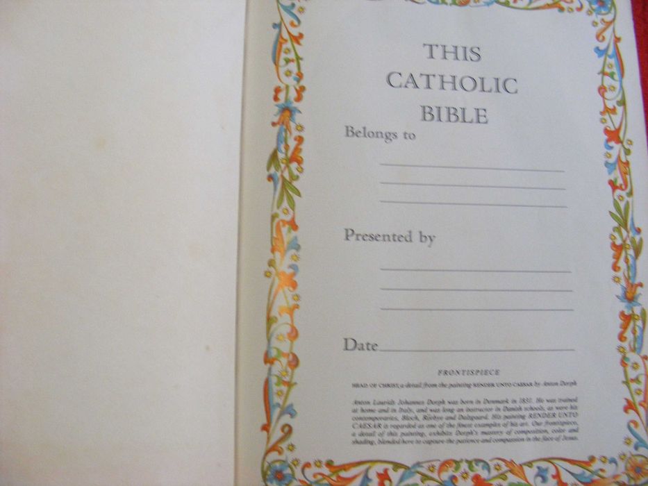 Holy Bíble - catholic version - texto em inglês, 1966