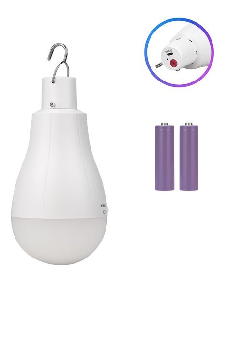 Аккумуляторна лампа,з 2 змінимо акумуляторами ,на 30 ват