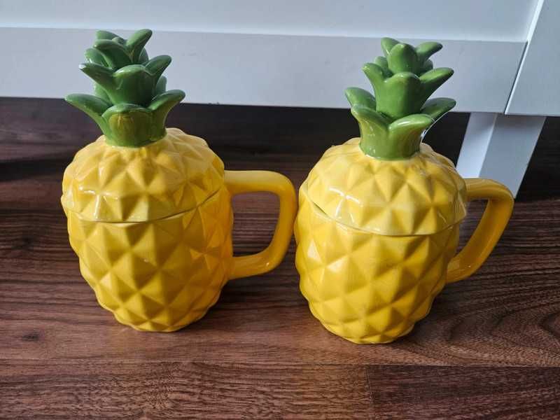 Zestaw home&you 13 sztuk  miski kubki talerz pojemnik owoce kiwi arbuz
