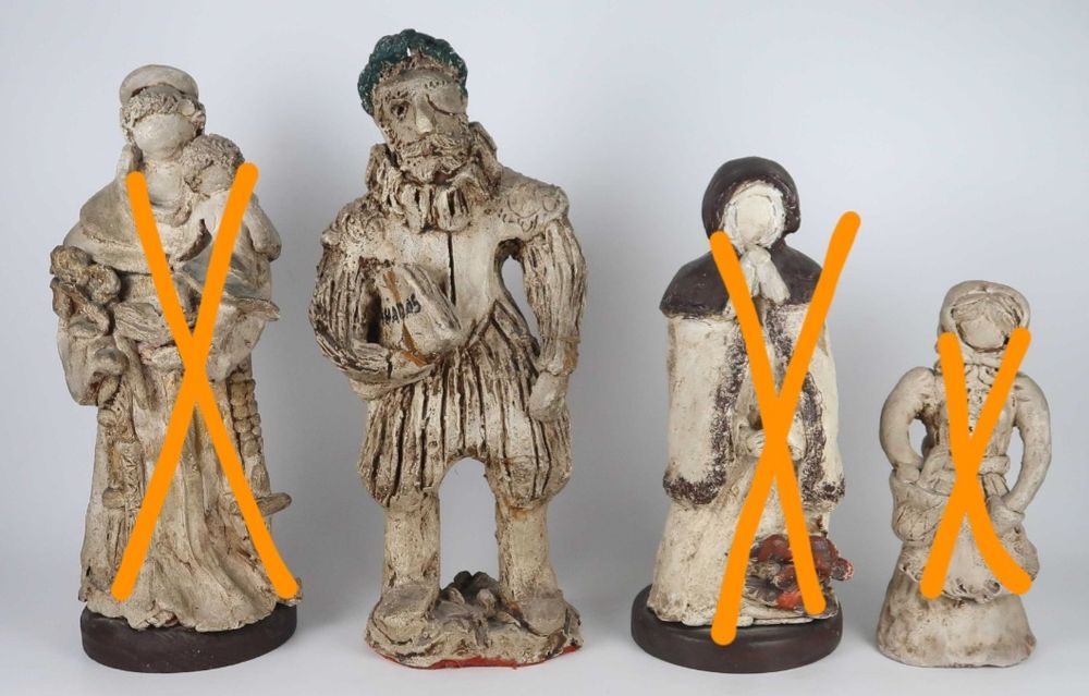 Esculturas em barro branco Maria Sidónio (1920/2007), CADA