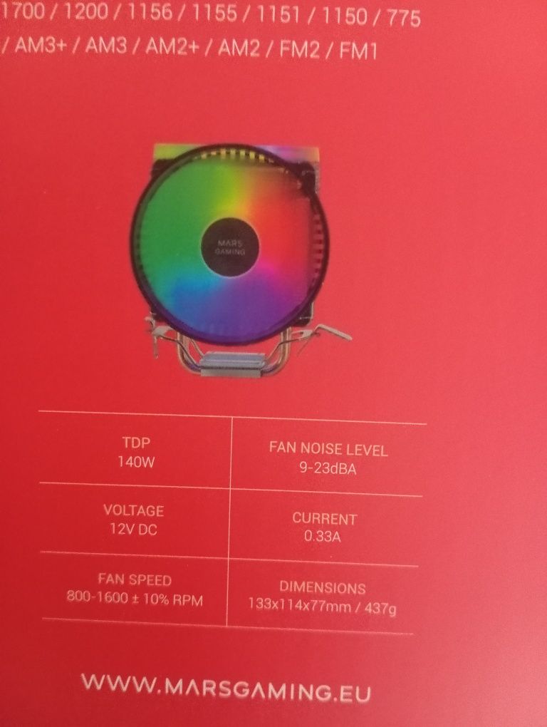 Cooler RGB com garantia