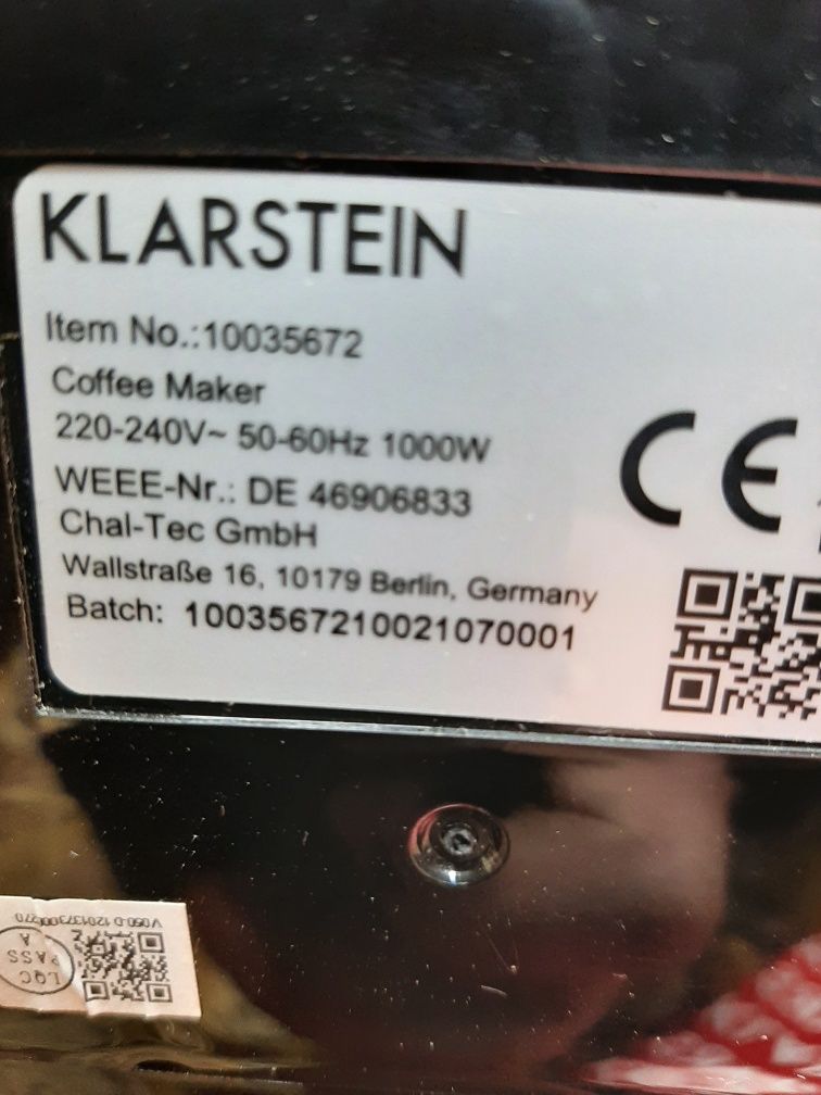 Кофемашина Klarstein Grind & Brew