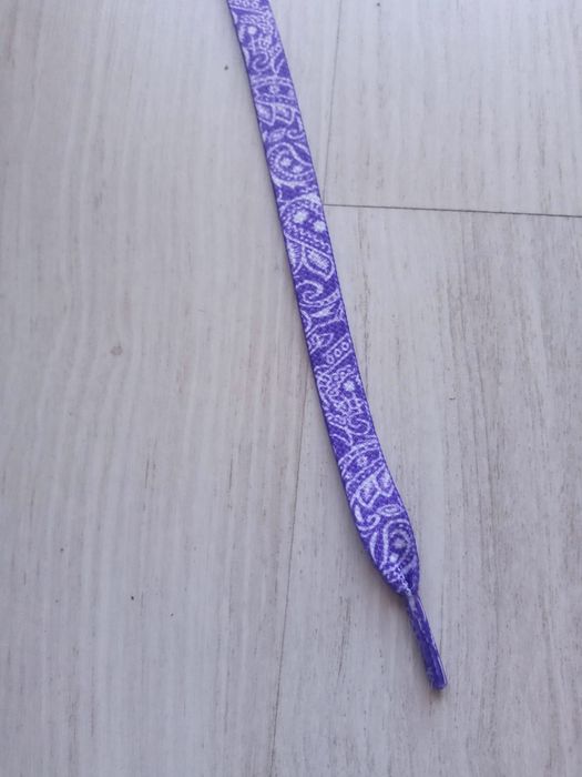 Fioletowe sznurówki bandana swag drippy drip Af1 akcesoria