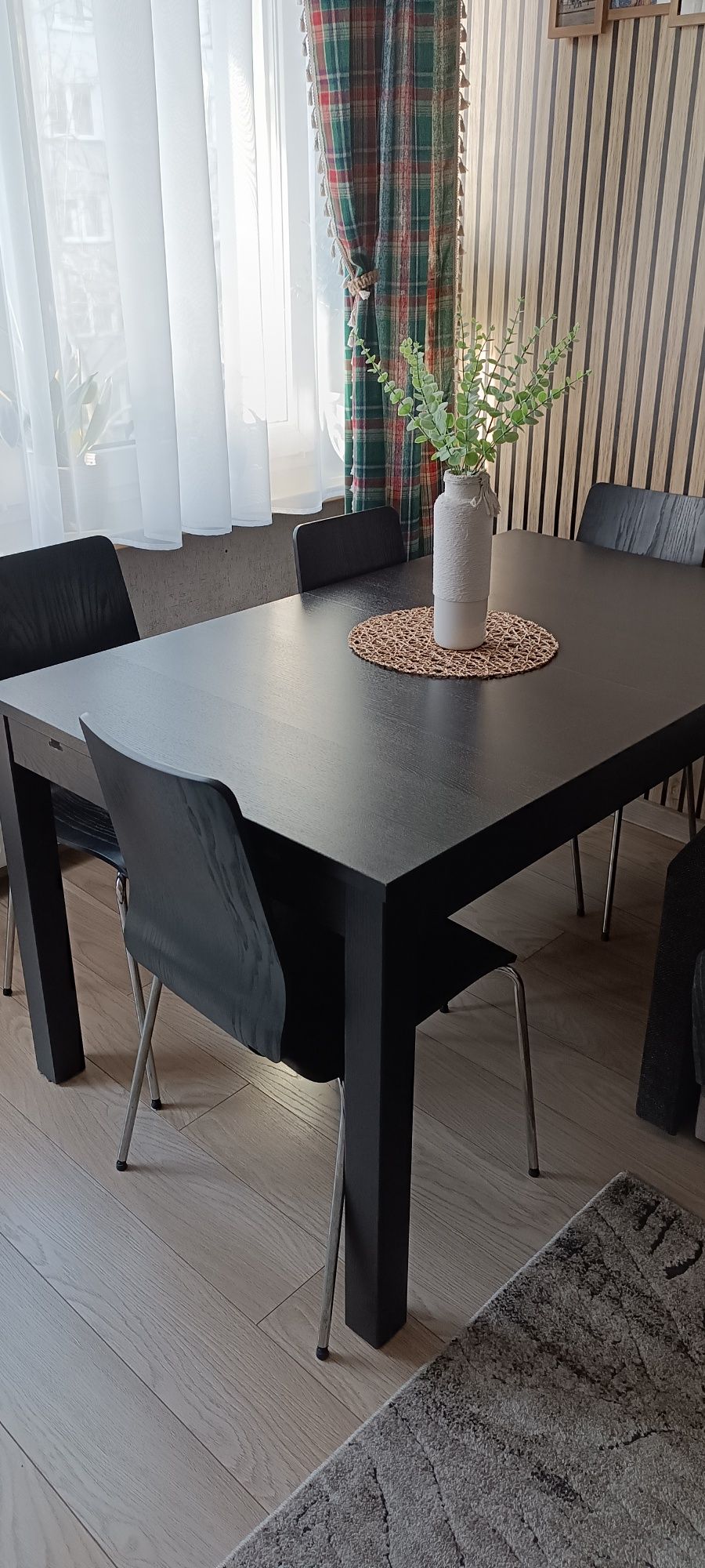 Rozkładany stół IKEA + 6 krzeseł