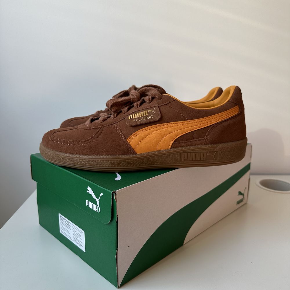 Brązowe męskie buty PUMA PALERMO 27,5cm 42.5