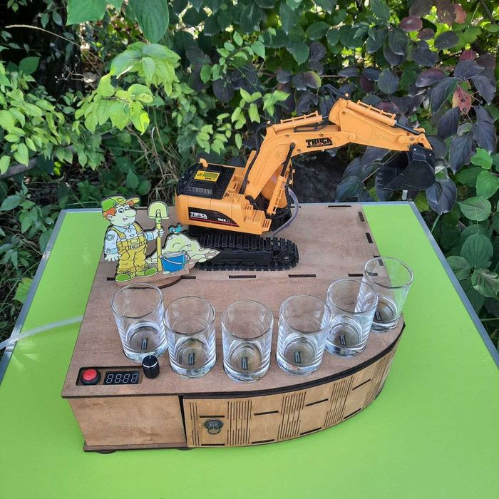 Автобармен Наливатор Комбайн на 4 і 5 і 6 чарок GREEN і Claas