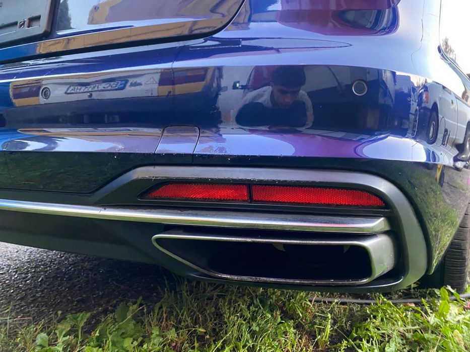 Вихлоп audi a4 b9 8w рест рестайлінг lift ауді а4 б9 рест глушитель