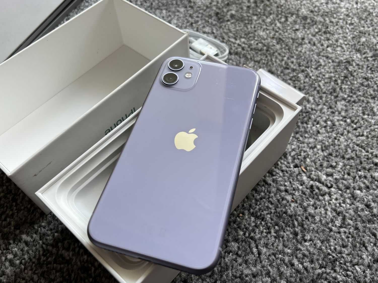 iPhone 11 128GB PURLE FIOLETOWY Violet Bateria 100% Gwarancja