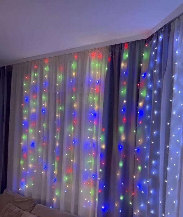 Гірлянда роса шторка