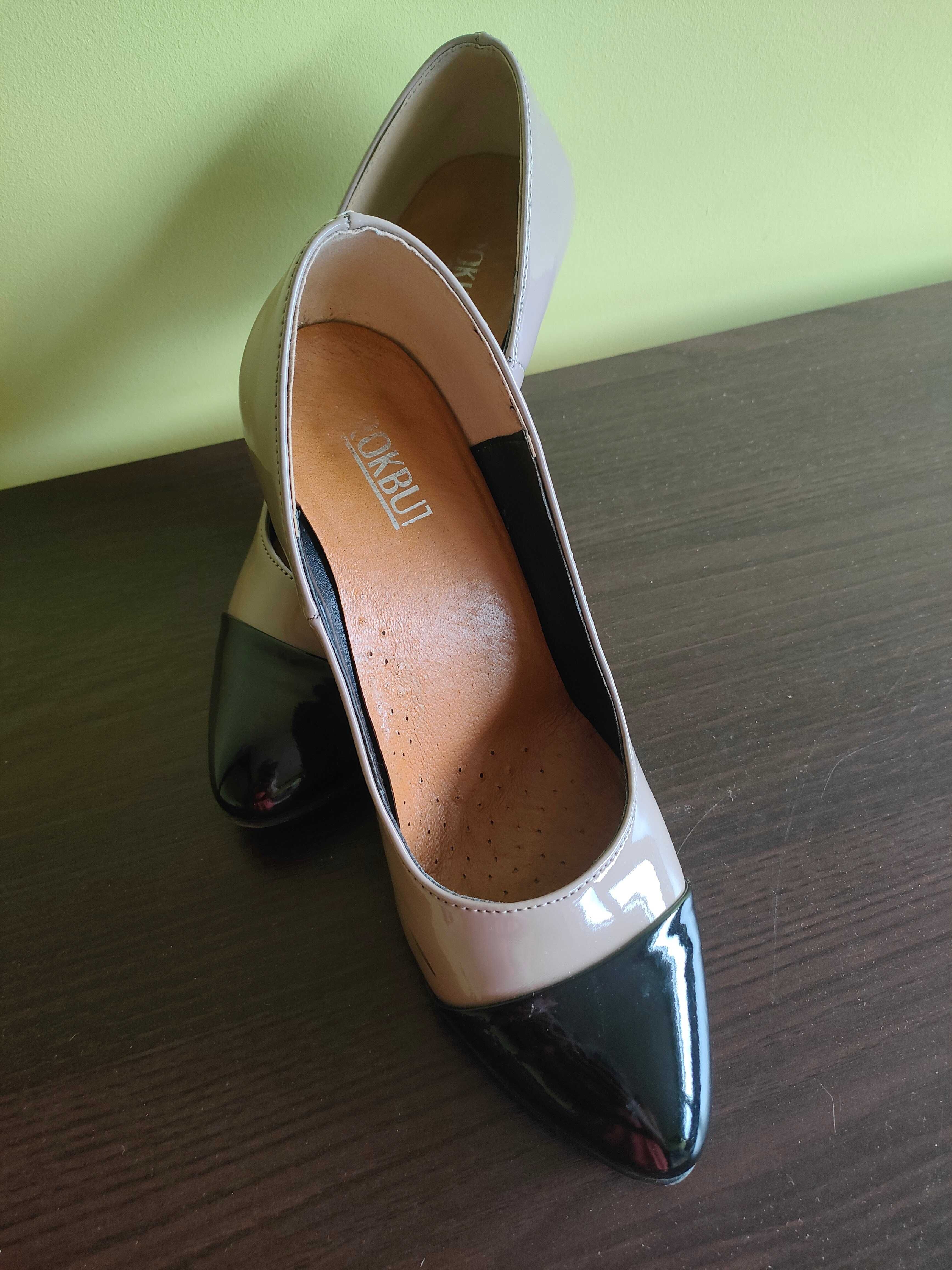 Czółenka na obcasie, buty na obcasie, rozmiar 39