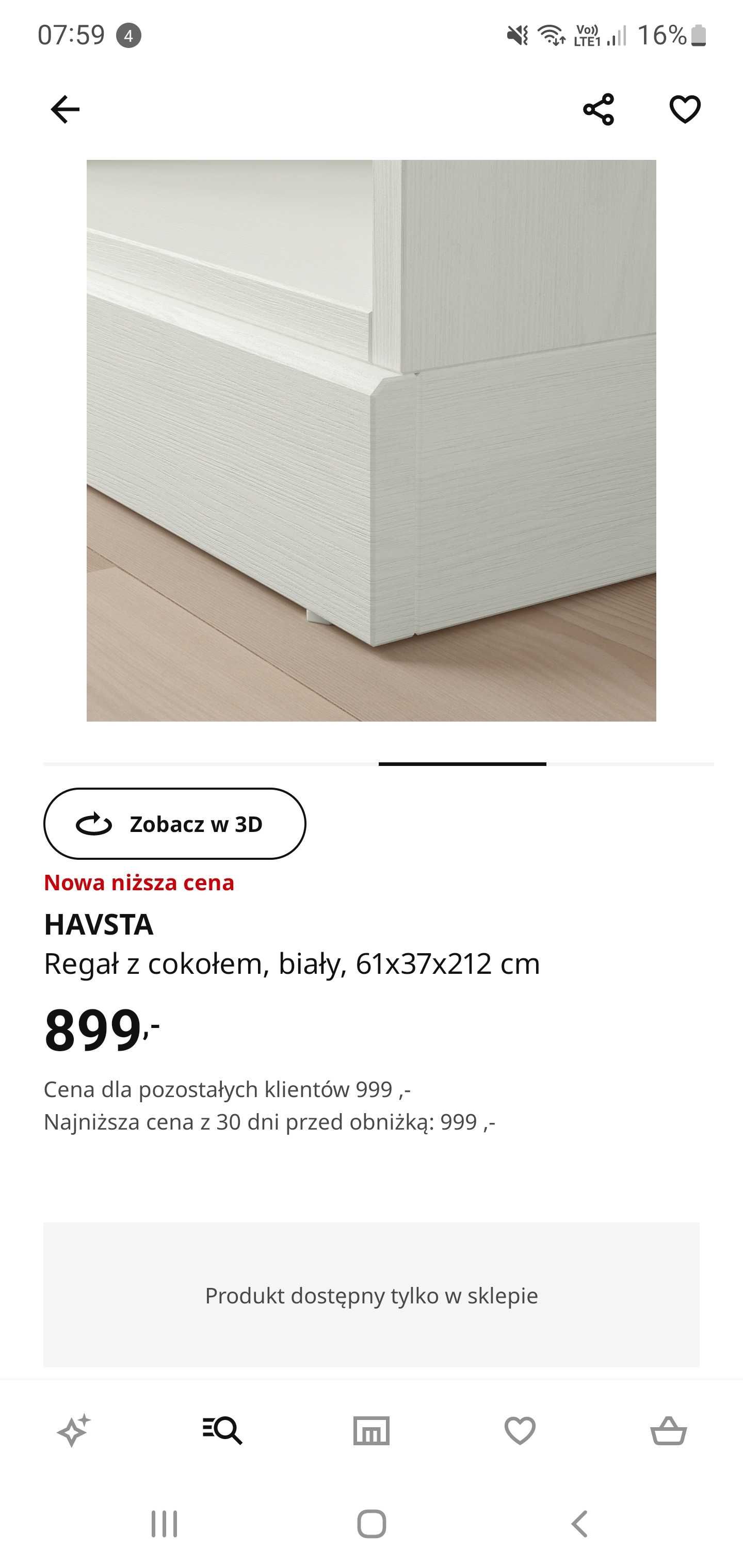 Regał IKEA Havsta