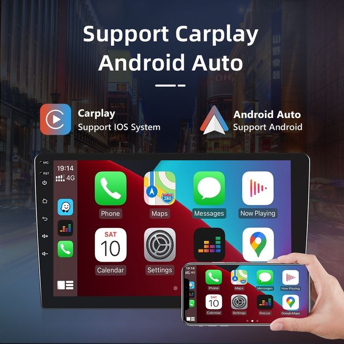 Rádio Honda CIVIC 10th geração 2015-16 GPS Wi-Fi Carplay 2/32GB NOVO