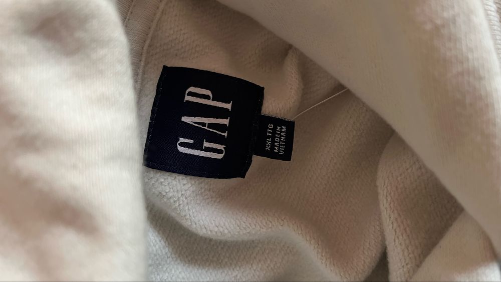Худі GAP у білому кольорі (оригінал) чоловіча, розмір - XXL