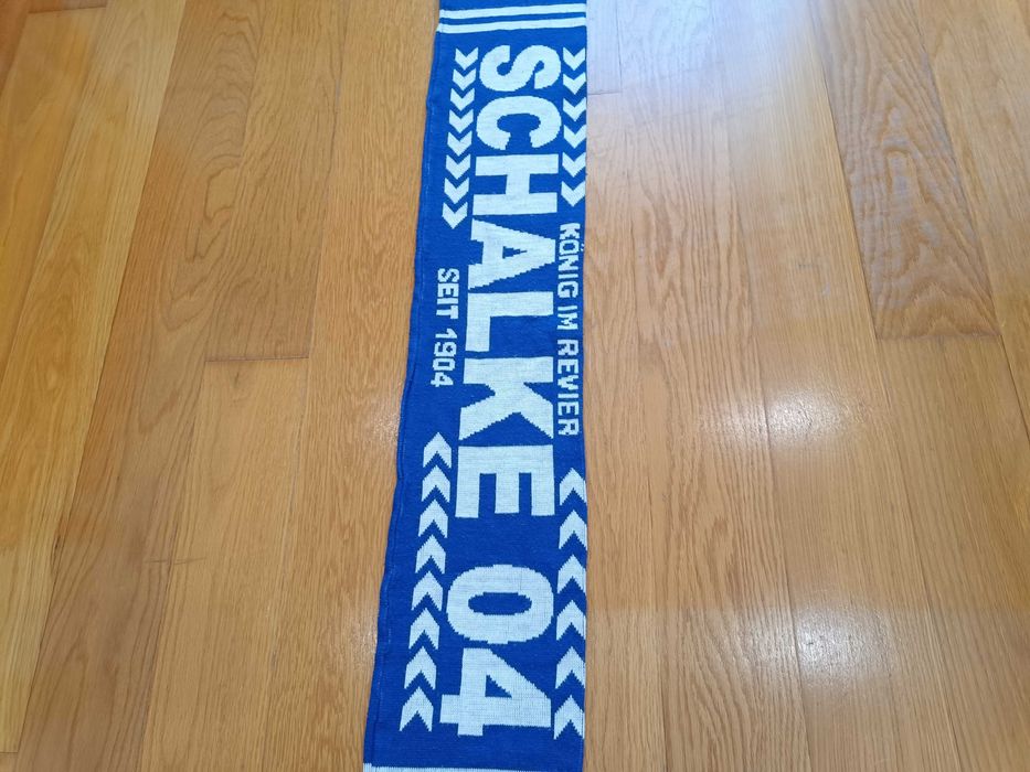 Cachecol clube Alemão - Shalke 04 dupla lã novo scarf echarpe bufanda