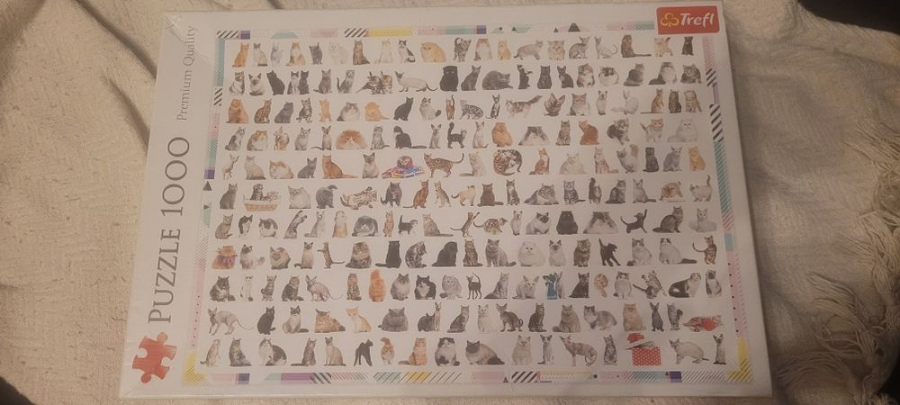 Puzzle koty 1000 elementów - trefl