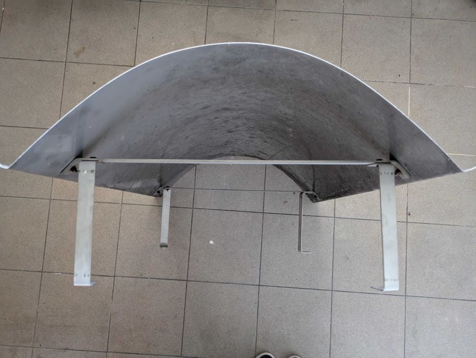 Daszek na komin 100X70 cm z nierdzewki