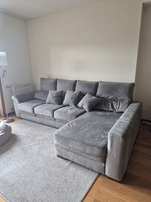 Sofá 3 lugares + chaise longue
