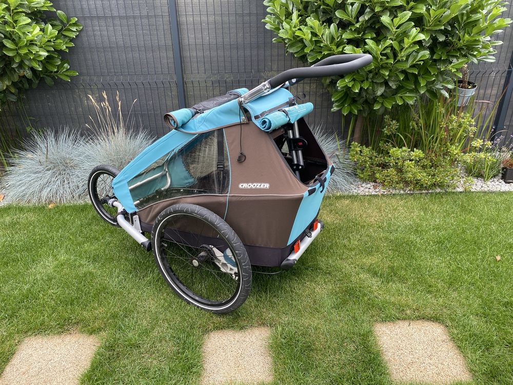 Przyczepka rowerowa 3w1 Croozer Kid Plus for 1 amortyzacja stan bdb