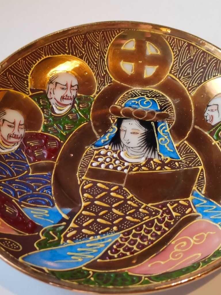 stara Japońska Porcelana z XIX wiek. Pokryte złotem sygnowane,Antyk