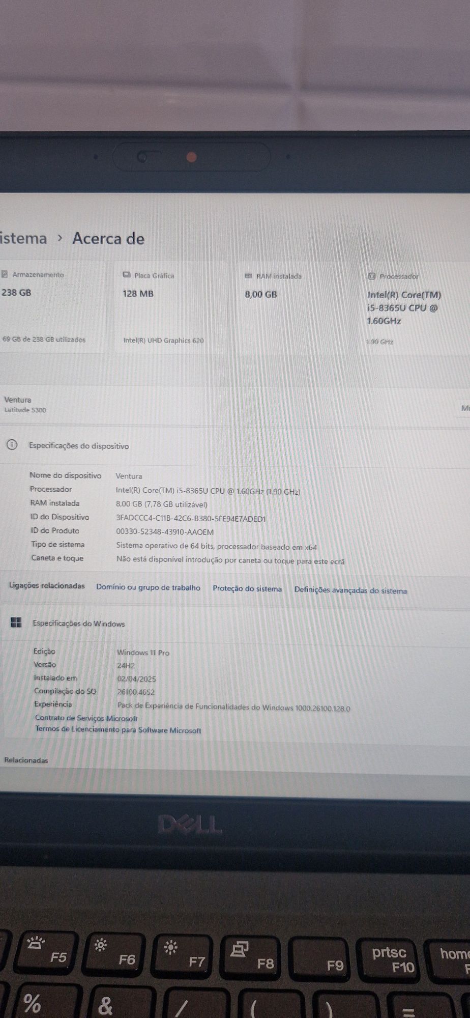Dell Latitude 5300 i5-8365U, 8GB RAM, 256GB SSD, 13.3''
 
Latitude
 
5