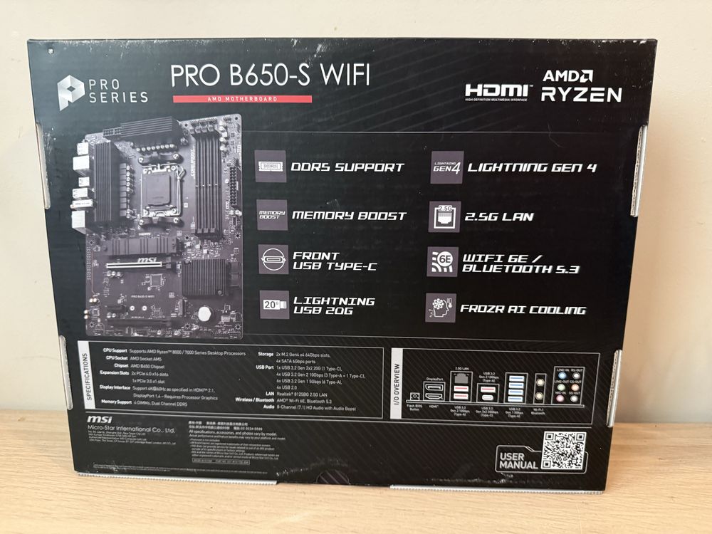 Płyta główna MSI PRO B650-S WIFI (AM5)