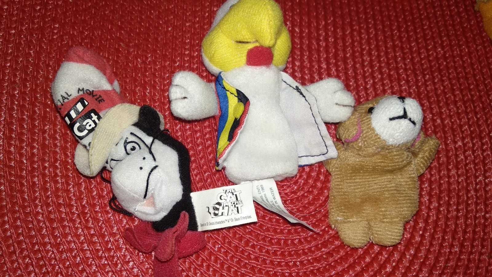 игрушка на палец пальчиковый кукольный театр мишка петушок кот в шляпе