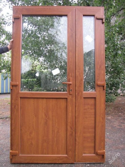Drzwi PCV 140 X 210 sklepowe ciepłe Kalisz