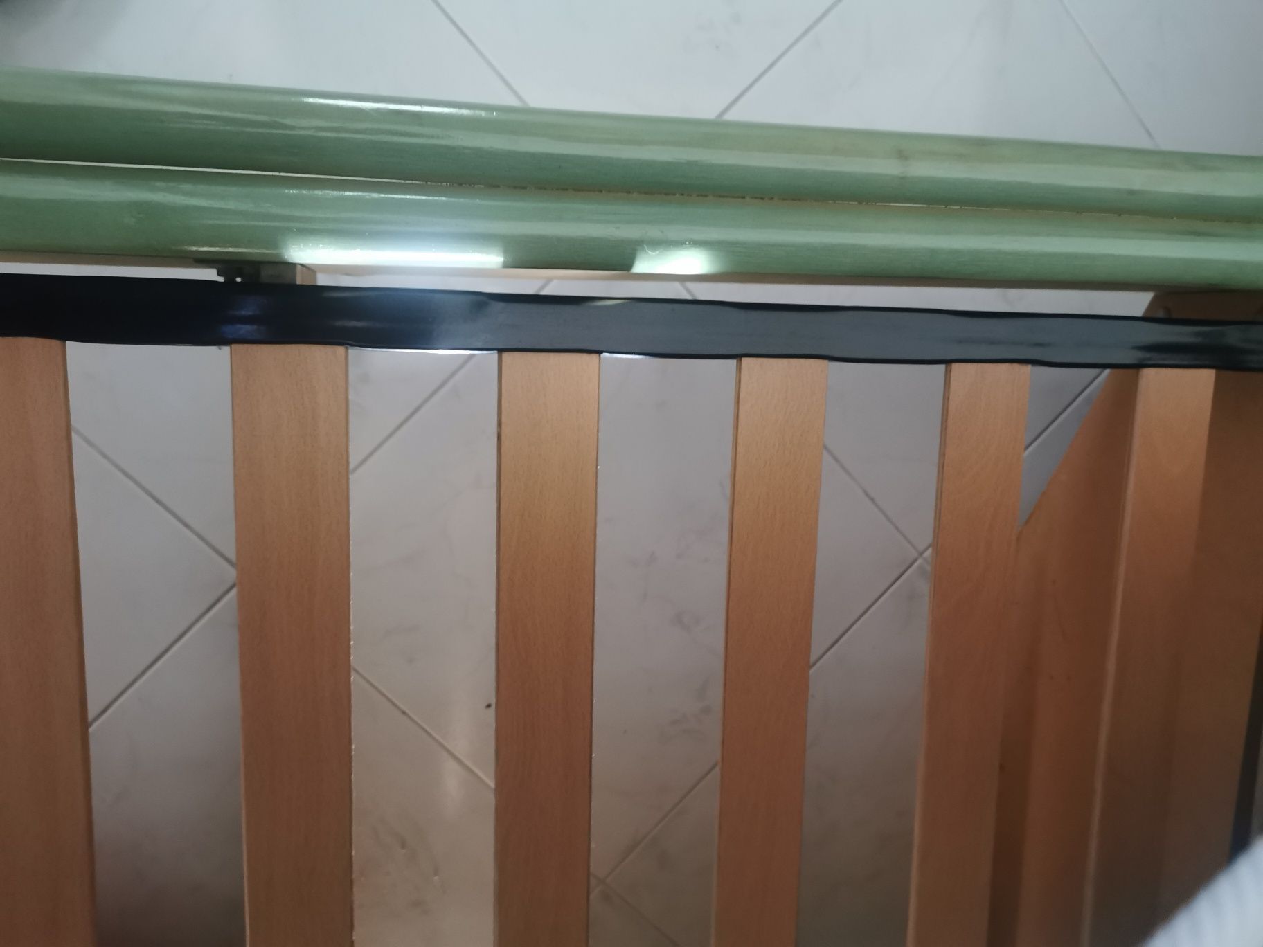 Cama casal bambu original e única+cabeceira+2 mesas cabeceira+estrado