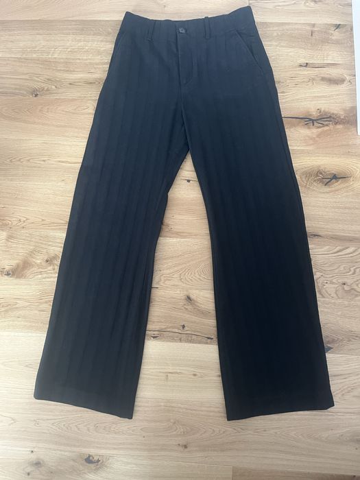 Czarne szerokie spodnie Zara r. 38