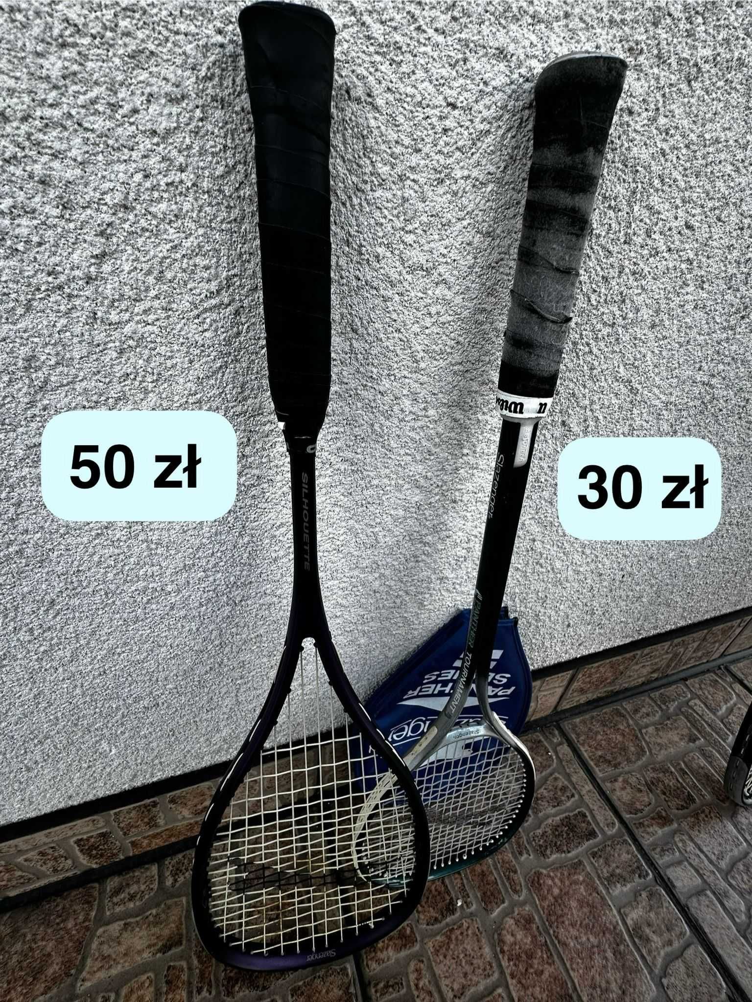 Rakieta tenisowa Wilson Clash i Slazenger oraz rakiety do squasha