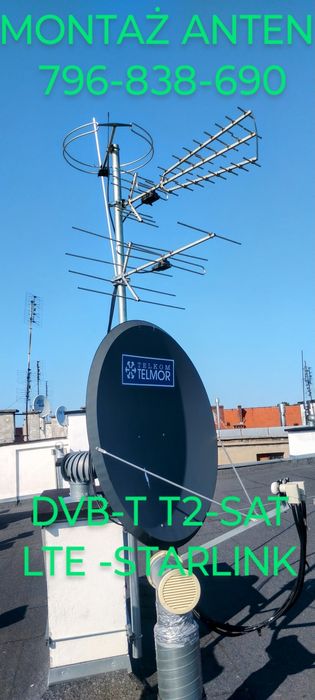 Anteny satelitarne i naziemne DVB-T T2 LTE