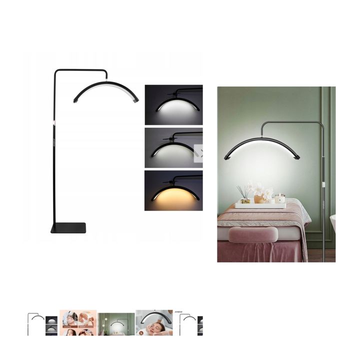 Lampa kosmetyczna podłogowa półksiężyc