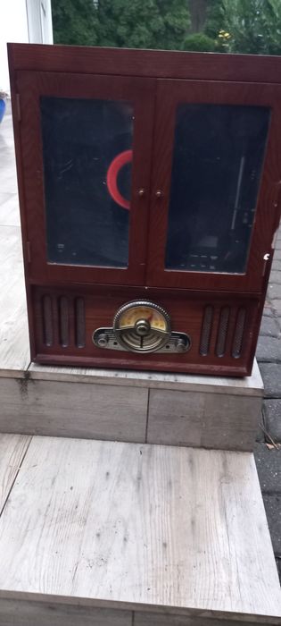 Zestaw Grający Gramofon Radio CD kasety