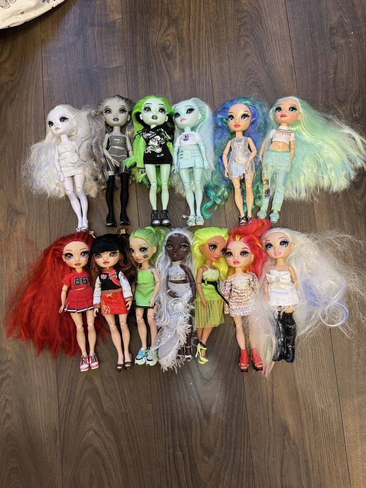 Lalki Rainbow High i Shadow High Zestaw 13 lalek + dodatki