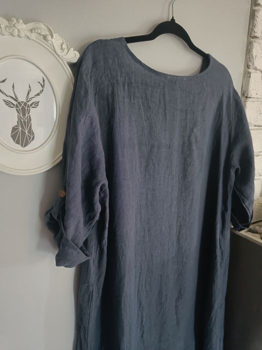Bluzka tunika lniana nowa