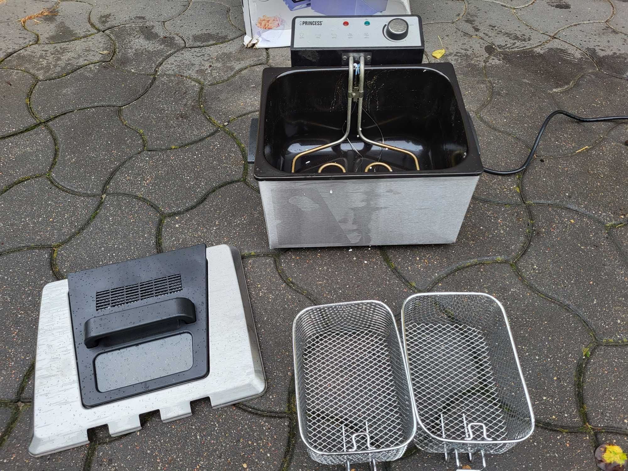 Princess 185000 Frytkownica 5 l 3270 W czarny, srebrny mocna