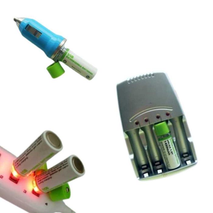 Pilhas Recarregáveis AA - 450mAh e 1,2 V