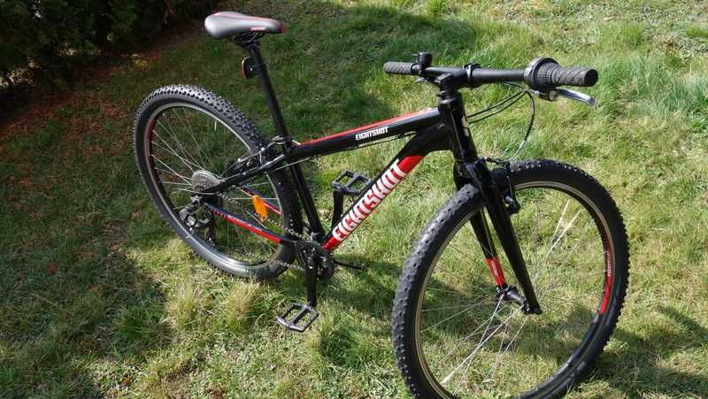Rower młodzieżowy MTB EIGHTSHOT X-COADY 275 SL - Czarny/Czerwony