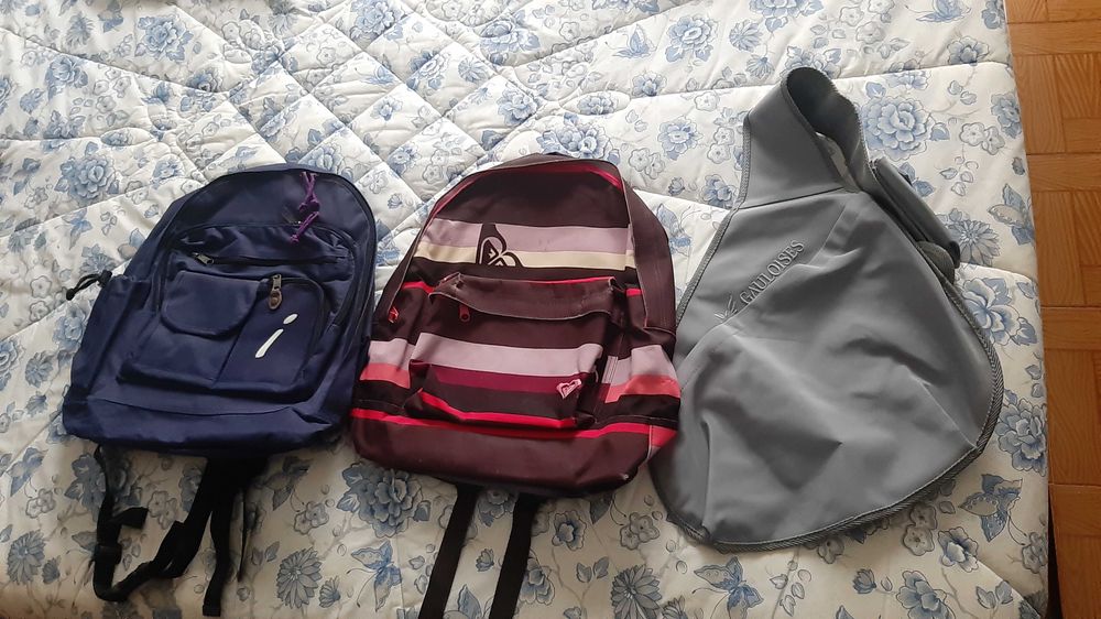 Mochilas versáteis e espaçosas