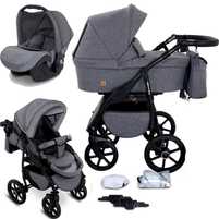 GaGaDuni Boston 3w1 Combi-Pram - gondola, wozek spacer. fotelik samoch
