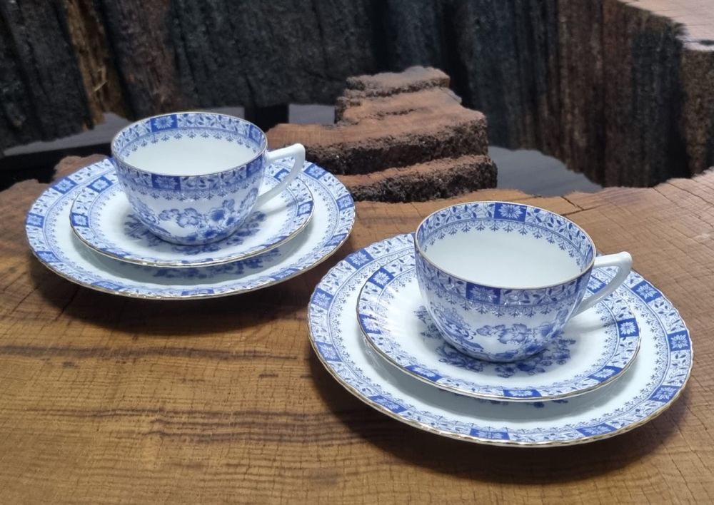 Seltmann Weiden Bavaria China Blau piękny zestaw