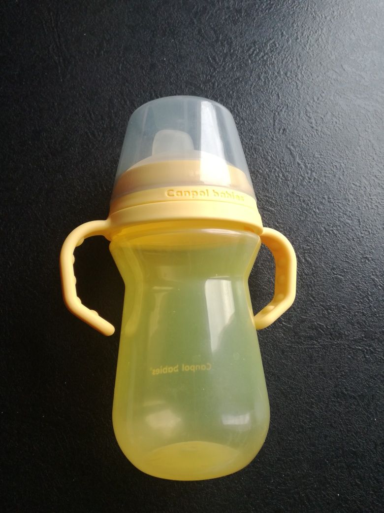 Treningowy kubek niekapek butelka z uchwytami 6m+ Canpol Babies