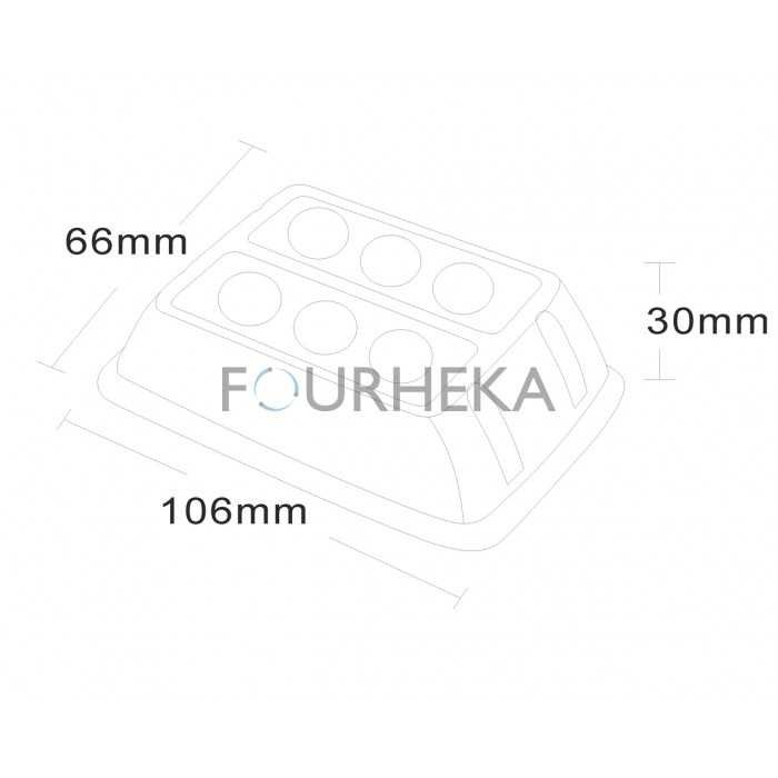 FHK-H303B-3 Strob Led Azul 18Watt Promo, ultimas unidades