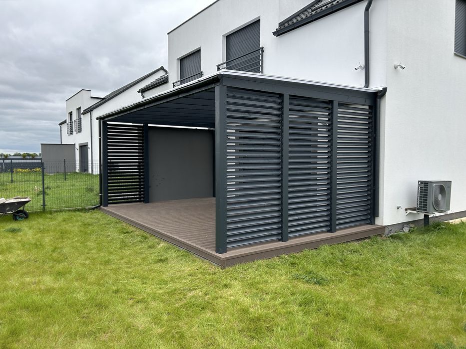 Wiaty, pergole i zadaszenia tarasów - tarasy z drewna i kompozytu