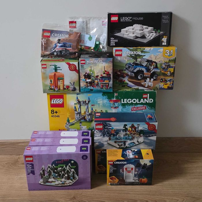 Klocki Lego - 13 nowych, limitowanych zestawów w dobrym stanie