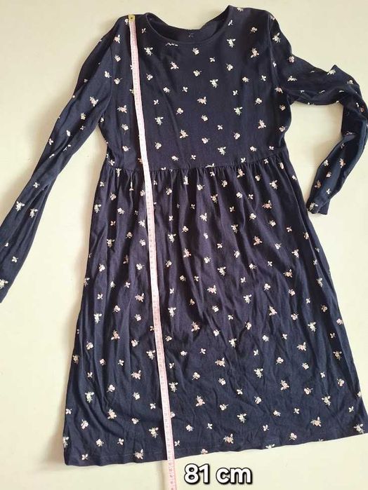 Kiabi // Vestido de algodão manga comprida 11-12 anos