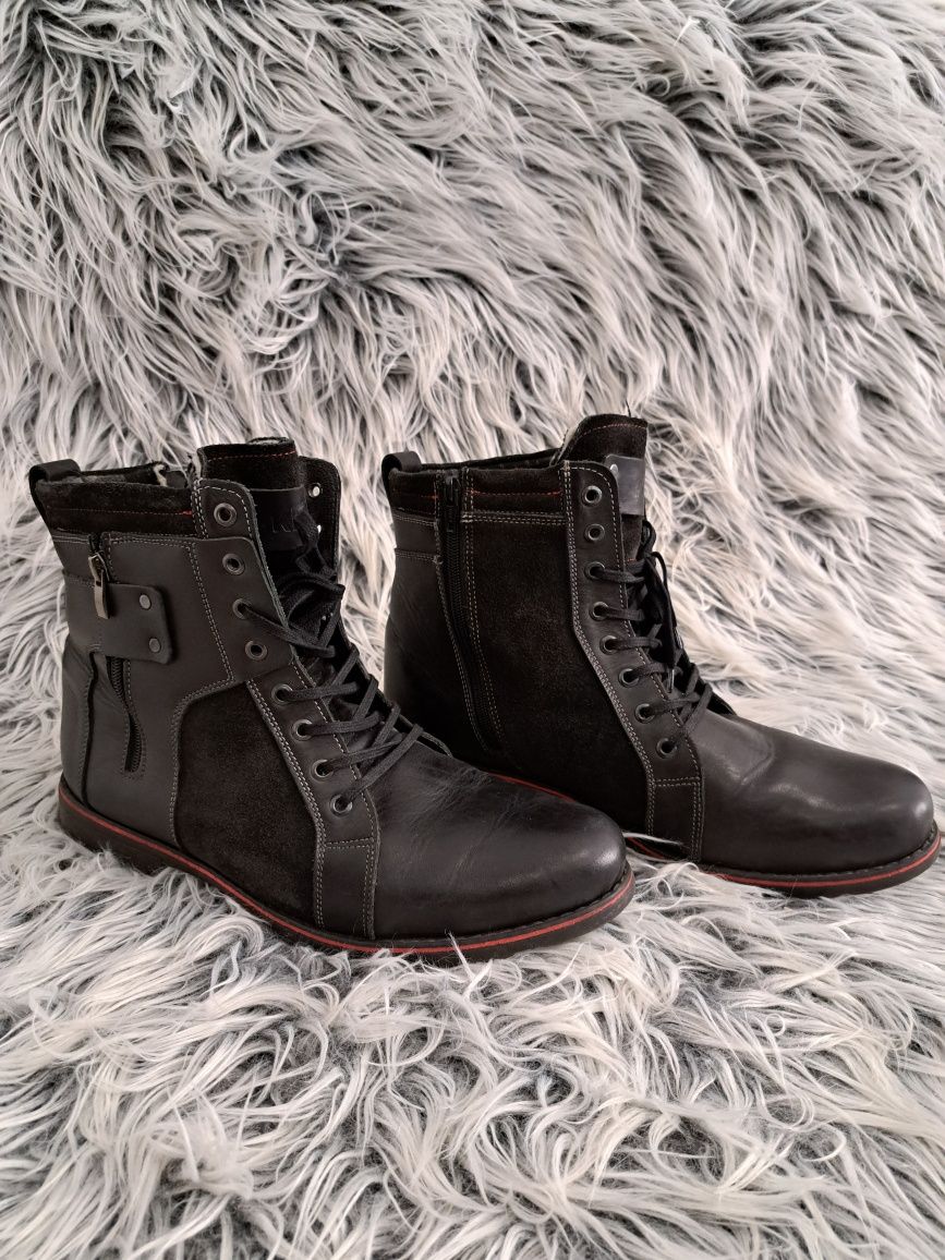 Skórzane buty męskie KENT