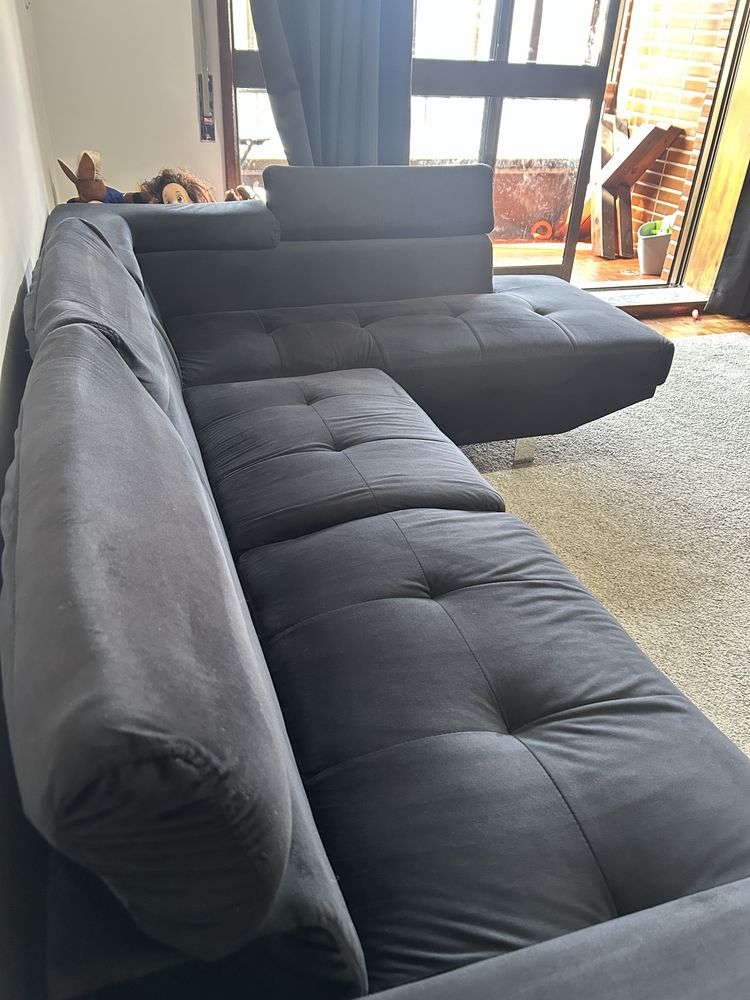 Sofá de canto com chaise longue – muito confortável