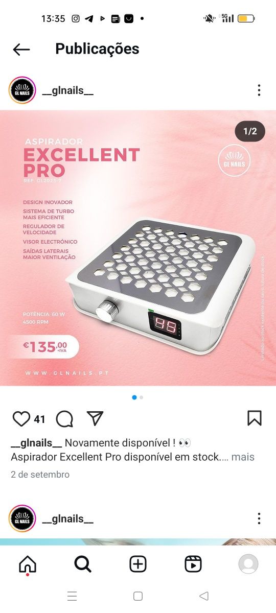 Aspirador 45.000 rotações